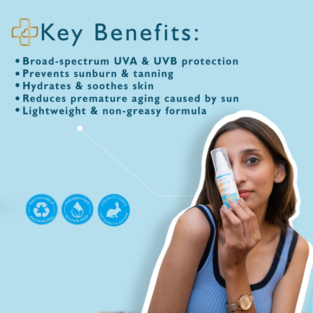 Medimetics Sunscreen (SPF 50+ UVA + UVB & Blue Light Protection) 2